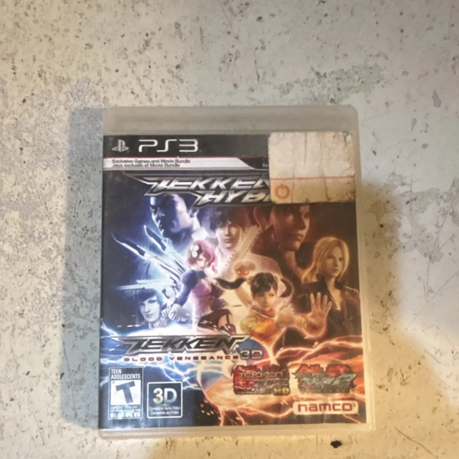 Tekken Hybrid PS3 Hybrid Disc Game + Movie 3D Compatible Namco T Rated NTSC-U/C