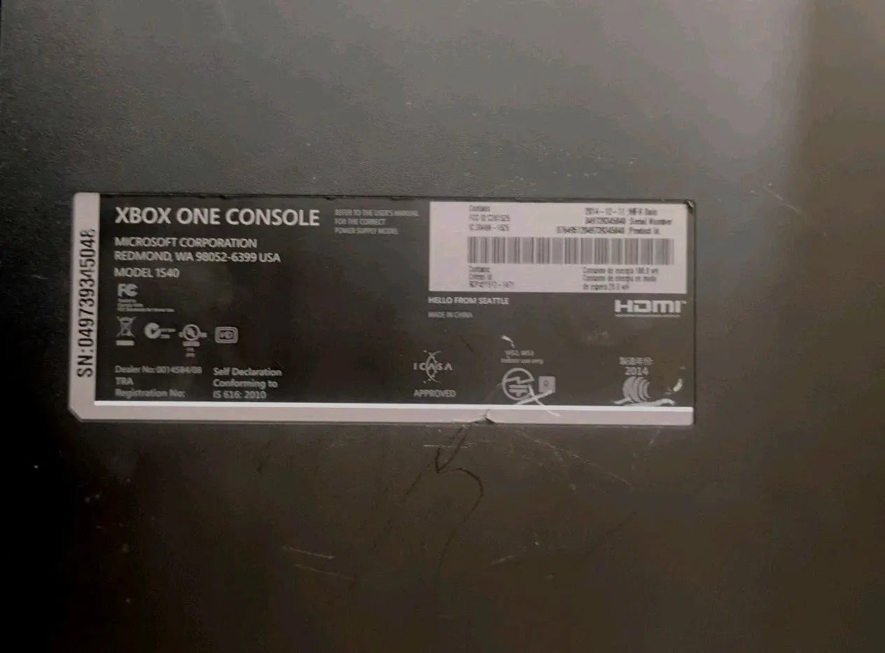 Microsoft Xbox One 500GB Console 2014 For Parts Or Repair